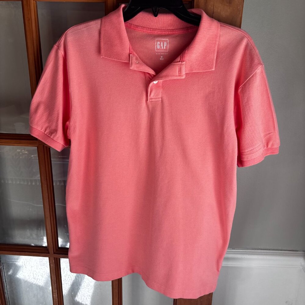 GAP Men's Pique Polo Shirt SZ: M